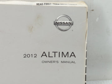 2012 Nissan Altima Owners Manual Book Guide P/N:OM2E OL32U1 OEM Used Auto Parts