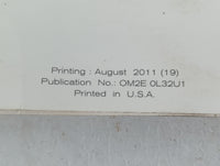 2012 Nissan Altima Owners Manual Book Guide P/N:OM2E OL32U1 OEM Used Auto Parts - Oemusedautoparts1.com
