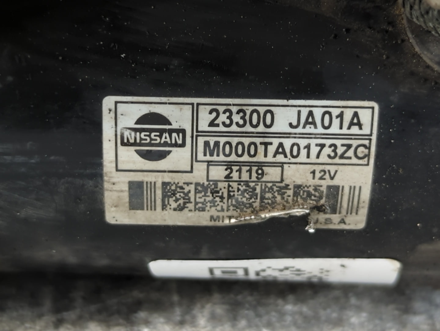 2007-2013 Nissan Altima Car Starter Motor Solenoid OEM P/N:23300 JA01A Fits Fits 2007 2008 2009 2010 2011 2012 2013 OEM Used