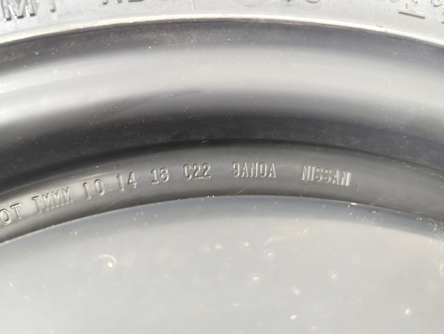 2012 Nissan Azera Spare Donut Tire Wheel Rim Oem - Oemusedautoparts1.com