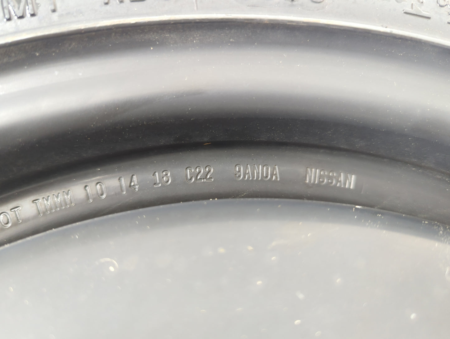 2012 Nissan Azera Spare Donut Tire Wheel Rim Oem - Oemusedautoparts1.com