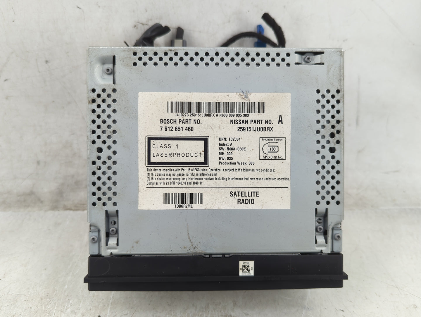 2012-2014 Nissan Juke Radio AM FM Cd Player Receiver Replacement P/N:7 612 651 Fits Fits 2012 2013 2014 OEM Used Auto Parts 