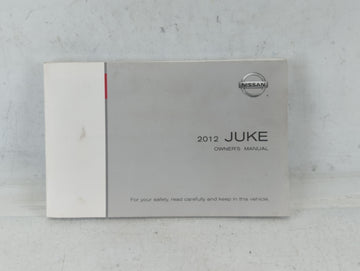 2012 Nissan Juke Owners Manual Book Guide P/N:T00UM-1KA2D OEM Used Auto Parts - Oemusedautoparts1.com