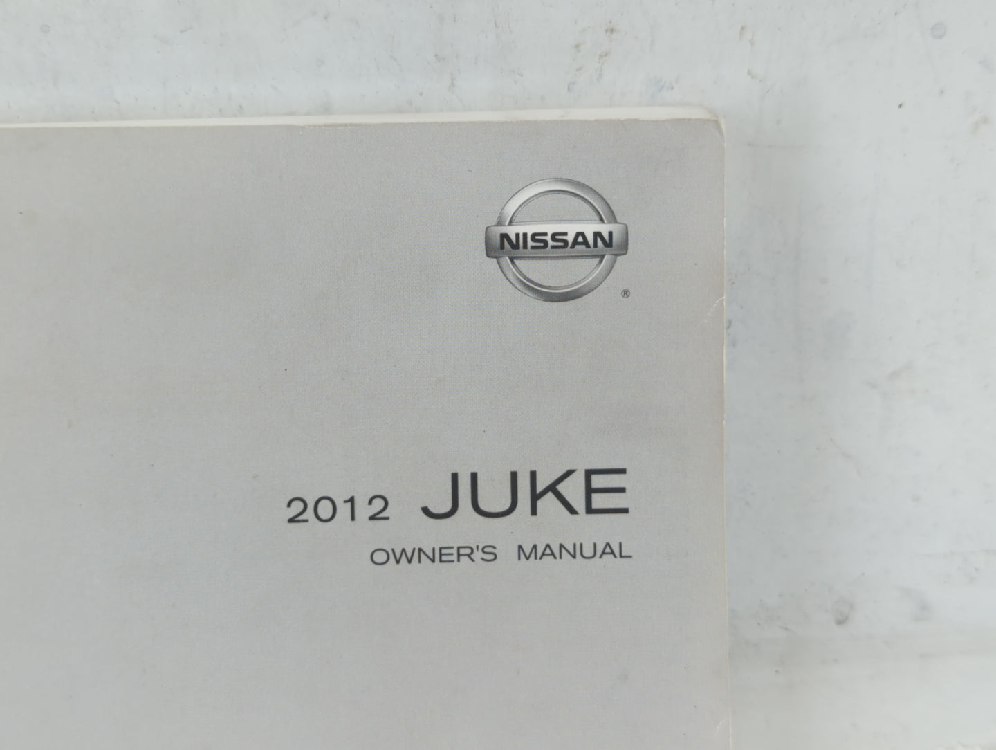 2012 Nissan Juke Owners Manual Book Guide P/N:T00UM-1KA2D OEM Used Auto Parts - Oemusedautoparts1.com