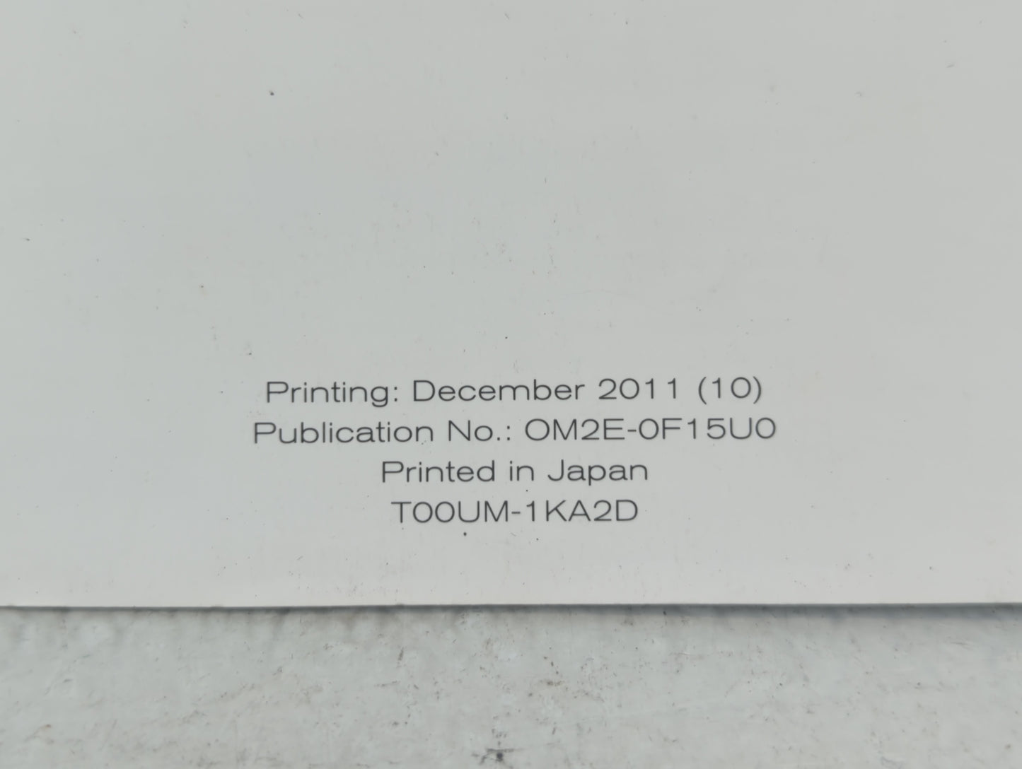 2012 Nissan Juke Owners Manual Book Guide P/N:T00UM-1KA2D OEM Used Auto Parts - Oemusedautoparts1.com