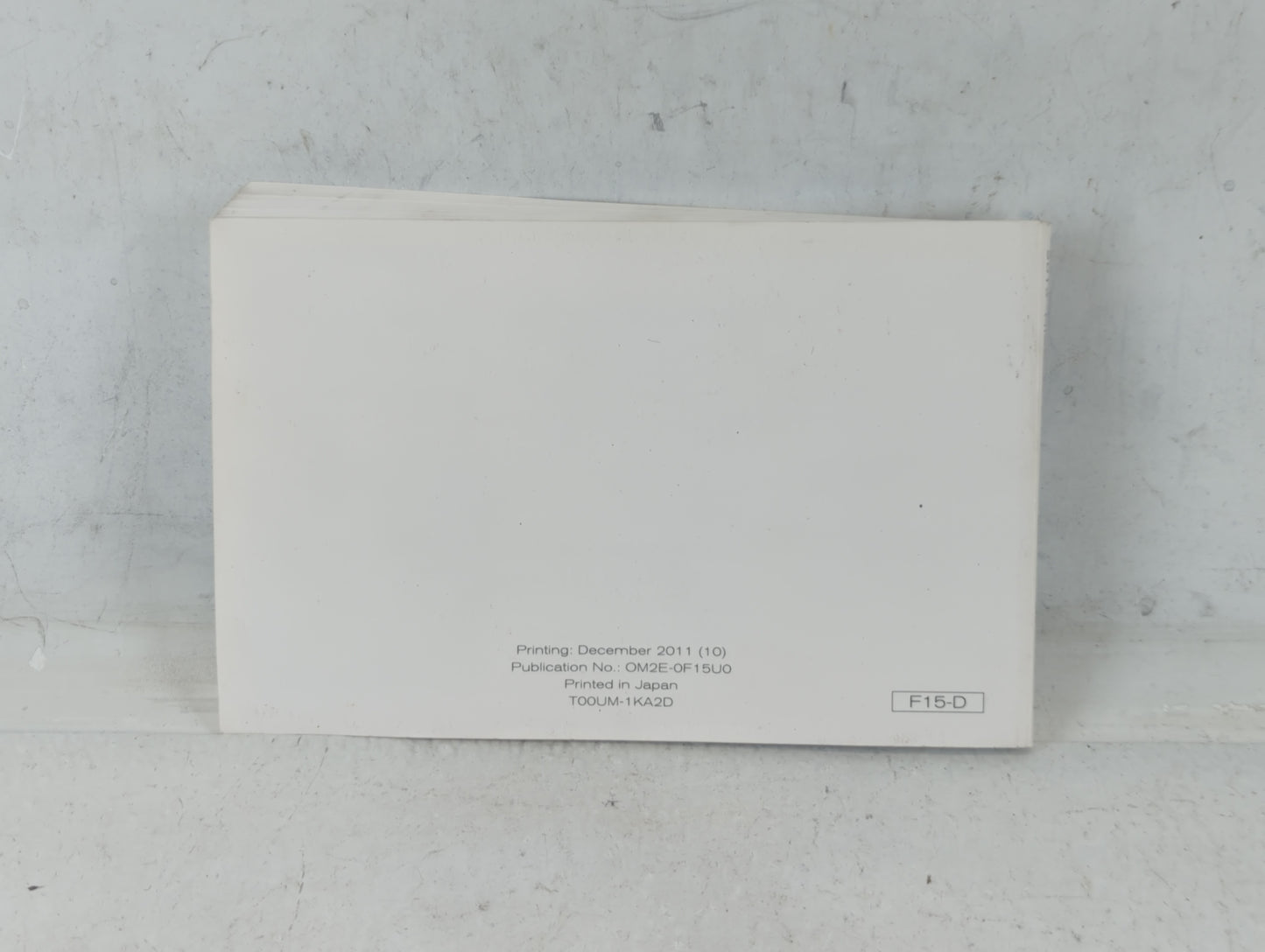 2012 Nissan Juke Owners Manual Book Guide P/N:T00UM-1KA2D OEM Used Auto Parts - Oemusedautoparts1.com