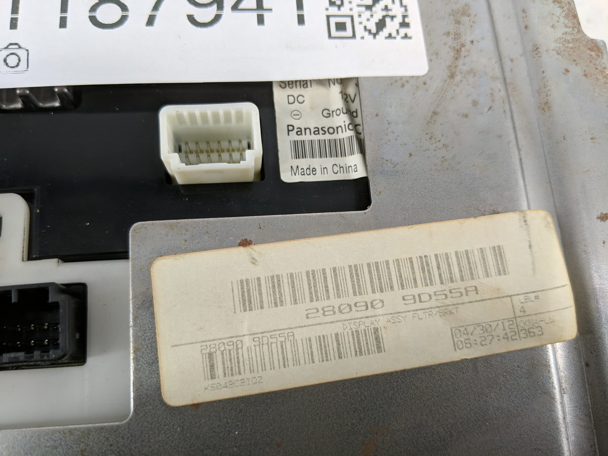 2012-2014 Nissan Maxima Information Radio Display Screen 1187941 - Oemusedautoparts1.com