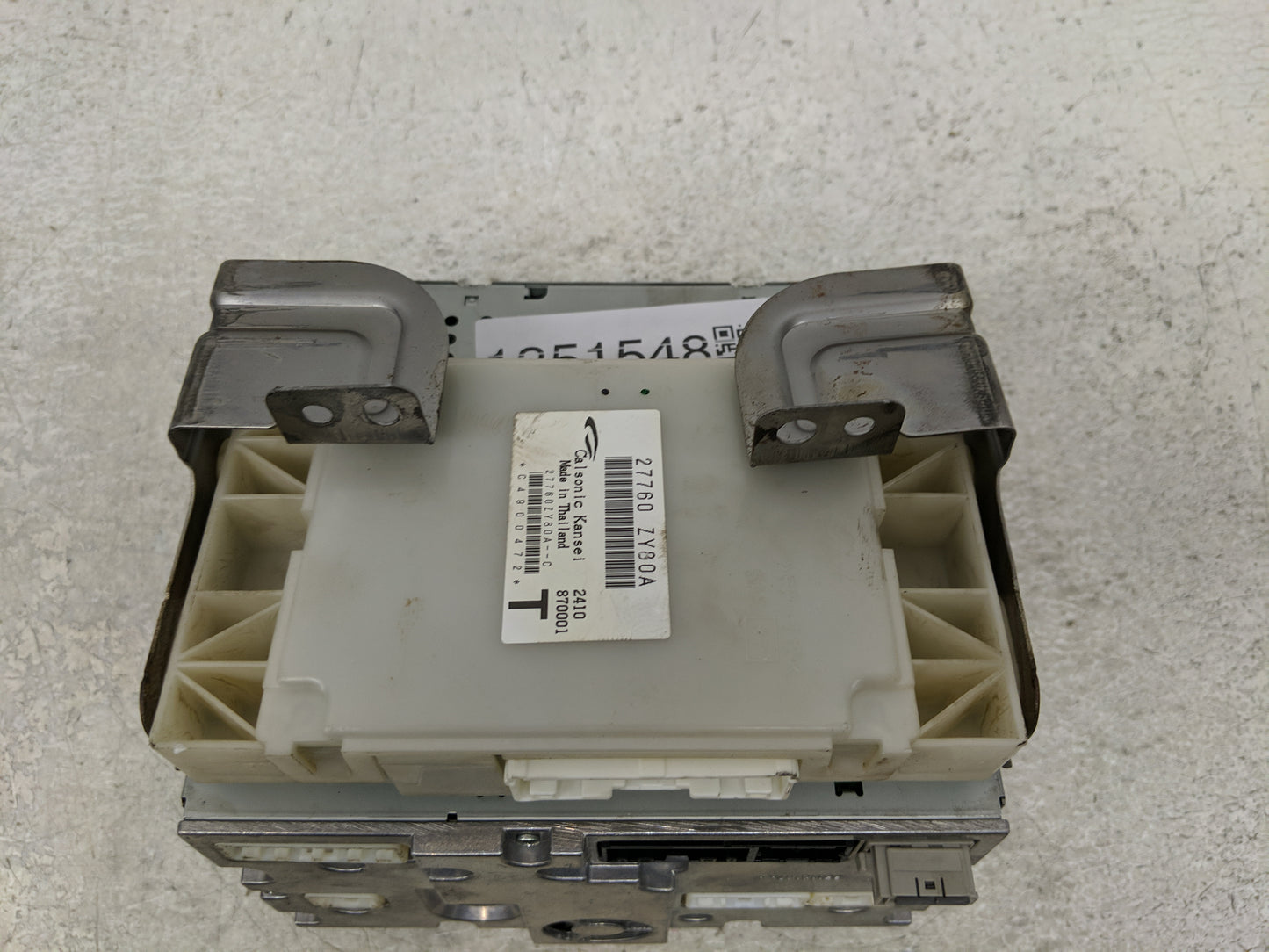 2012 Nissan Maxima Radio AM FM Cd Player Receiver Replacement P/N:2591A ZX76A Fits OEM Used Auto Parts - Oemusedautoparts1.c