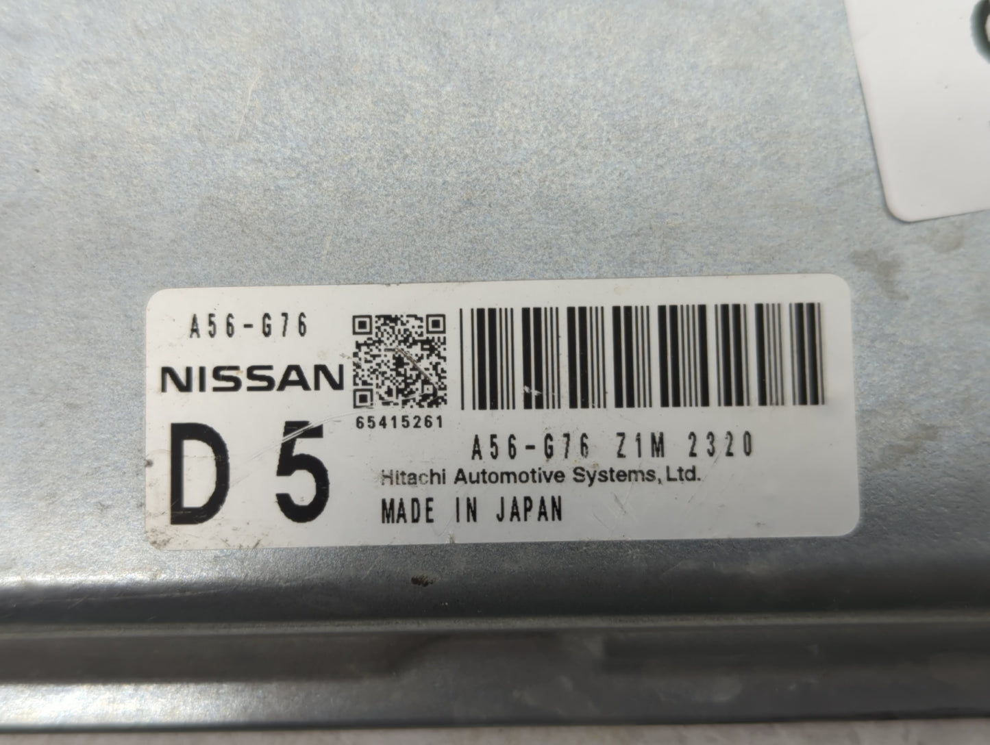 2012-2013 Nissan Maxima PCM Engine Control Computer ECU ECM PCU OEM P/N:A56-G76 Z1M 2320 Fits Fits 2012 2013 OEM Used Auto P