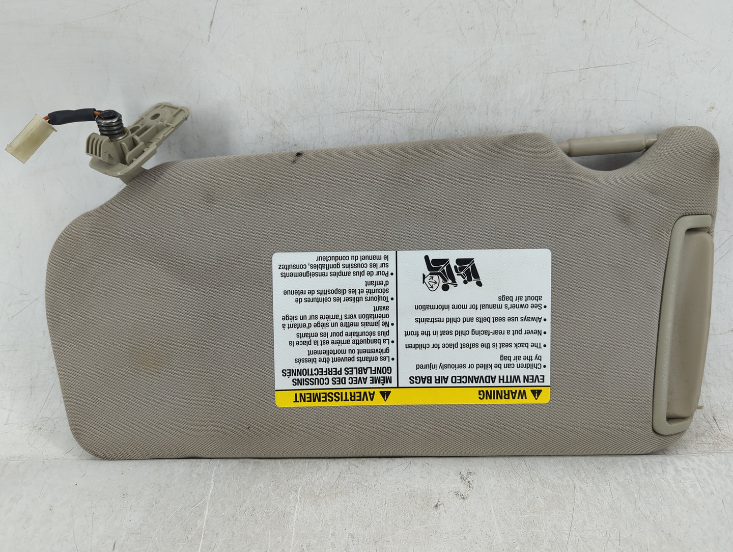 2009-2012 Nissan Maxima Sun Visor Shade Replacement Passenger Right Mirror Fits Fits 2009 2010 2011 2012 OEM Used Auto Parts