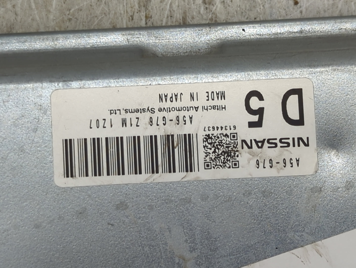 2012-2013 Nissan Maxima PCM Engine Control Computer ECU ECM PCU OEM P/N:A56-G76 A56-G76 Z1M 1Z07, 61344637 Fits Fits 2012 20