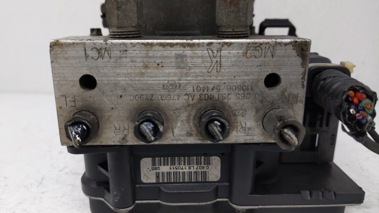 2011 Nissan Maxima ABS Pump Control Module Replacement P/N:47660 7Y90C Fits OEM Used Auto Parts - Oemusedautoparts1.com