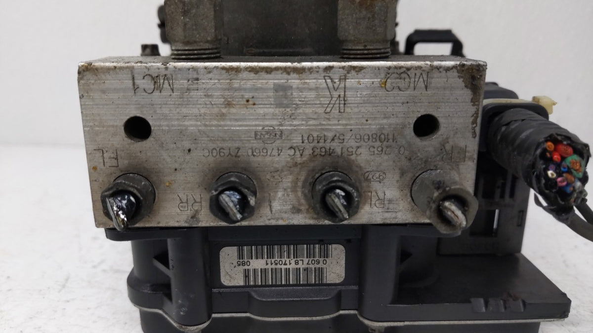 2011 Nissan Maxima Anti-Lock Brake ABS Pump Module Actuator OEM P/N:47660 7Y90C Fits OEM Used Auto Parts - Oemusedautoparts1