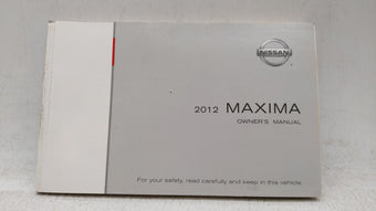 compare product 2012 Nissan Maxima Owners Manual Book Guide OEM Used Auto Parts