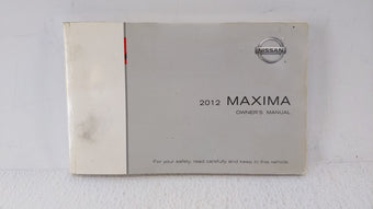 compare product 2012 Nissan Maxima Owners Manual Book Guide OEM Used Auto Parts