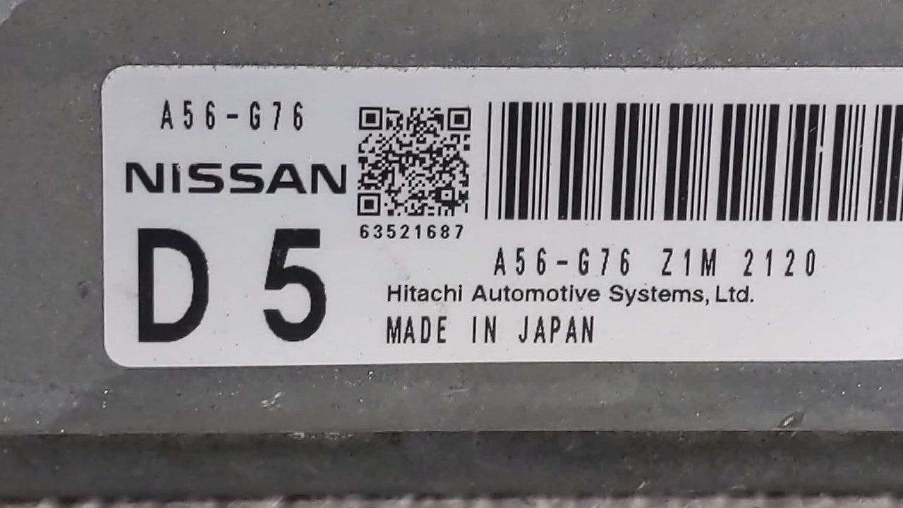 2012-2013 Nissan Maxima PCM Engine Control Computer ECU ECM PCU OEM P/N:A56-J41 Z2E NEC006-685, A56-G76 Z1M Fits Fits 2012 2