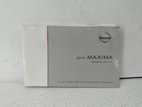 2012 Nissan Maxima Owners Manual Book Guide P/N:OM2E 0A35U0 OEM Used Auto Parts - Oemusedautoparts1.com