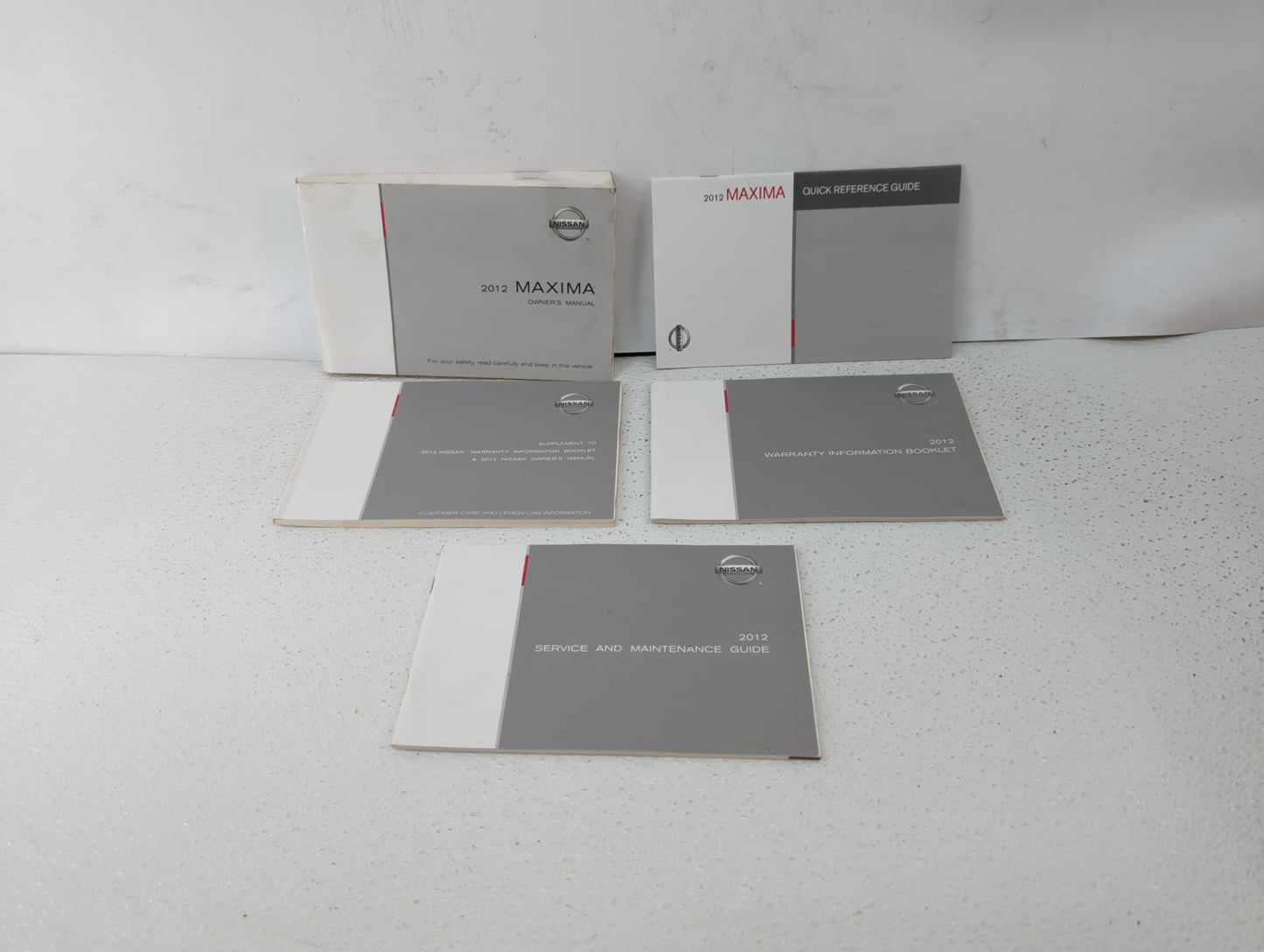2012 Nissan Maxima Owners Manual Book Guide P/N:OM2E 0A35U0 OEM Used Auto Parts - Oemusedautoparts1.com