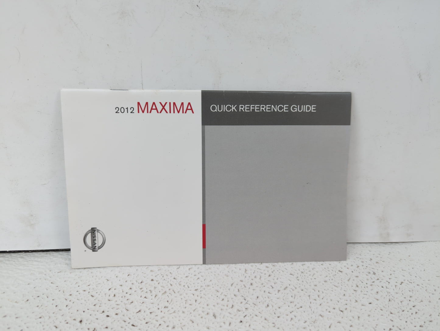 2012 Nissan Maxima Owners Manual Book Guide P/N:OM2E 0A35U0 OEM Used Auto Parts - Oemusedautoparts1.com
