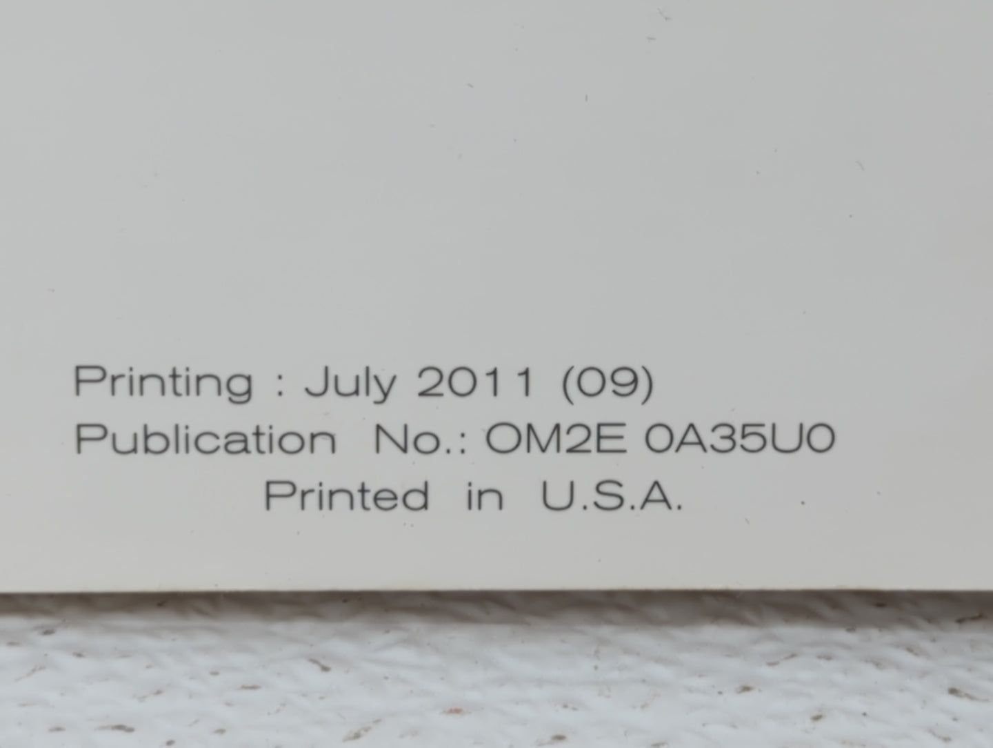 2012 Nissan Maxima Owners Manual Book Guide P/N:OM2E 0A35U0 OEM Used Auto Parts - Oemusedautoparts1.com