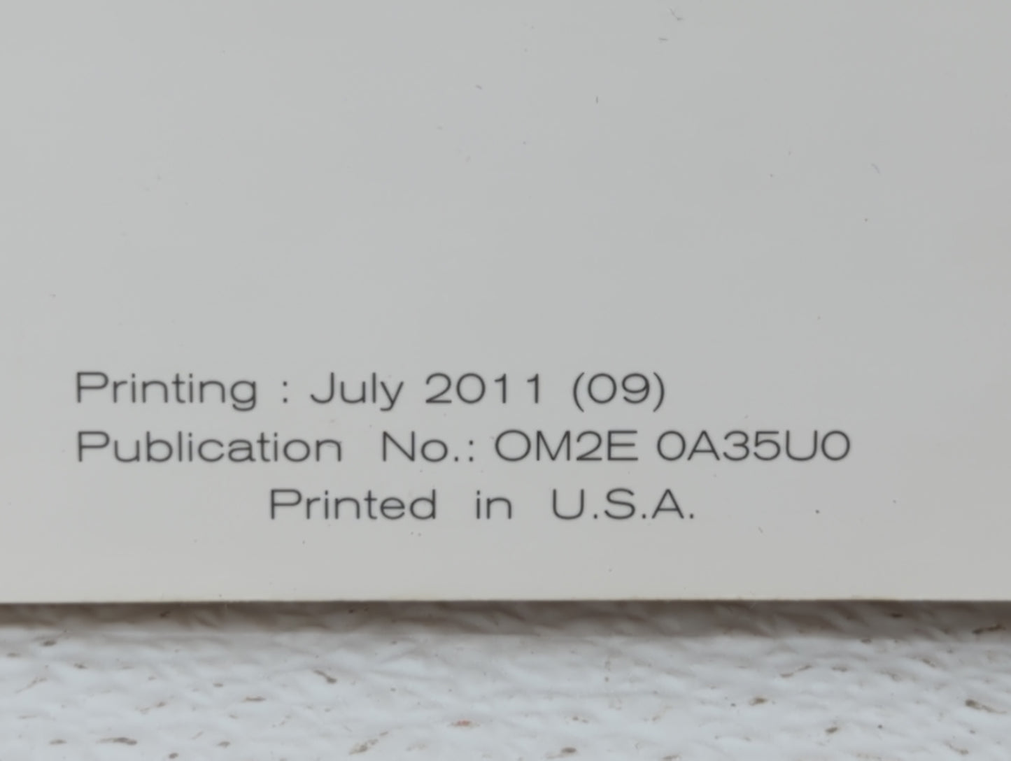 2012 Nissan Maxima Owners Manual Book Guide P/N:OM2E 0A35U0 OEM Used Auto Parts - Oemusedautoparts1.com