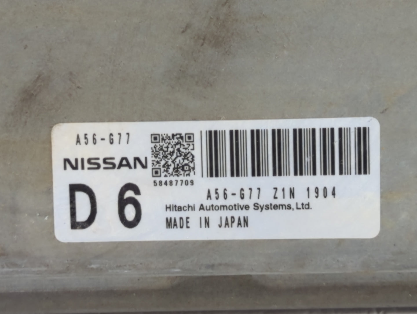 2012-2013 Nissan Maxima PCM Engine Control Computer ECU ECM PCU OEM P/N:A56-H92 Z1T A56-J06 Z1Z Fits Fits 2012 2013 OEM Used
