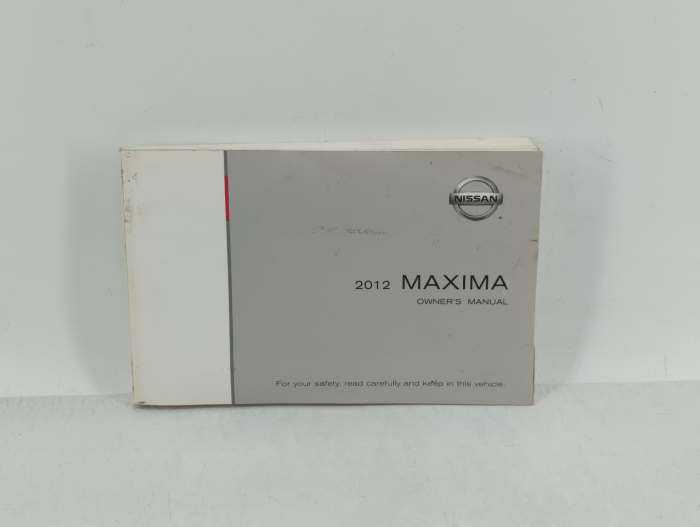 2012 Nissan Maxima Owners Manual Book Guide OEM Used Auto Parts - Oemusedautoparts1.com