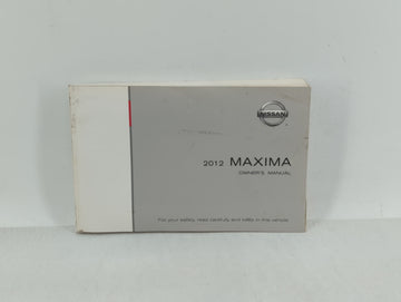 2012 Nissan Maxima Owners Manual Book Guide OEM Used Auto Parts - Oemusedautoparts1.com