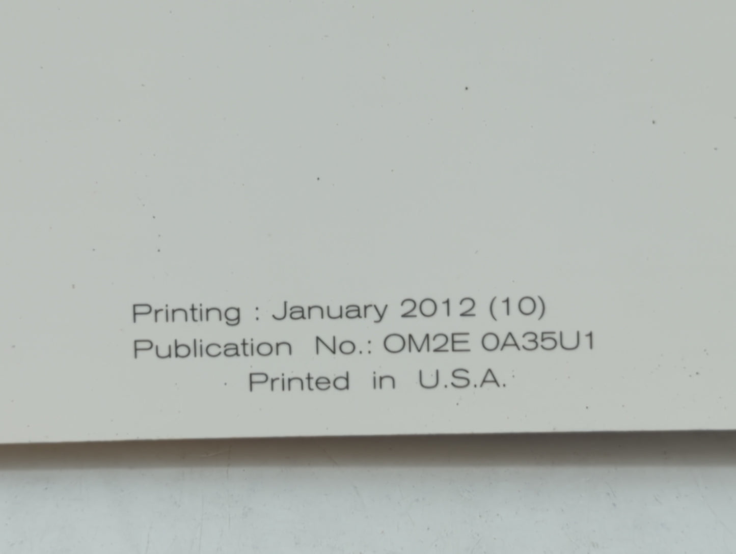2012 Nissan Maxima Owners Manual Book Guide OEM Used Auto Parts - Oemusedautoparts1.com