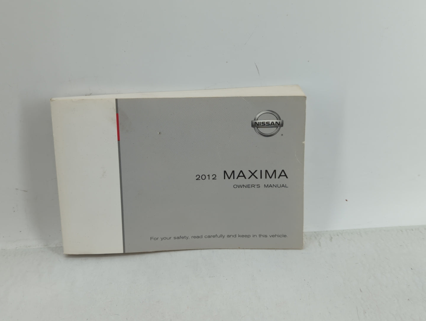2012 Nissan Maxima Owners Manual Book Guide OEM Used Auto Parts - Oemusedautoparts1.com