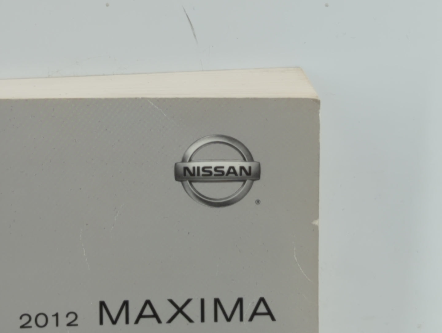 2012 Nissan Maxima Owners Manual Book Guide OEM Used Auto Parts - Oemusedautoparts1.com