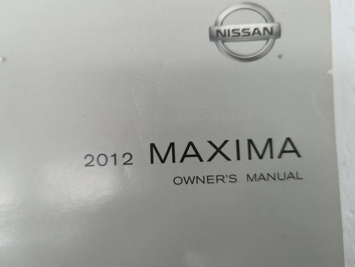 2012 Nissan Maxima Owners Manual Book Guide OEM Used Auto Parts - Oemusedautoparts1.com