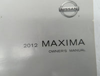 2012 Nissan Maxima Owners Manual Book Guide OEM Used Auto Parts - Oemusedautoparts1.com