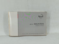 2012 Nissan Maxima Owners Manual Book Guide OEM Used Auto Parts - Oemusedautoparts1.com