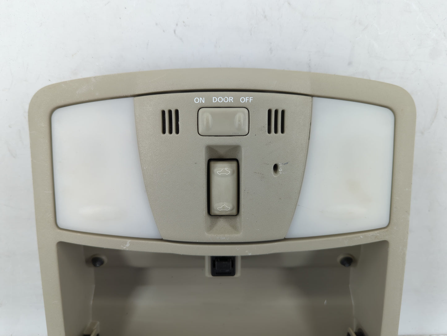 2012 Nissan Maxima Overhead Roof Console Beige - Oemusedautoparts1.com