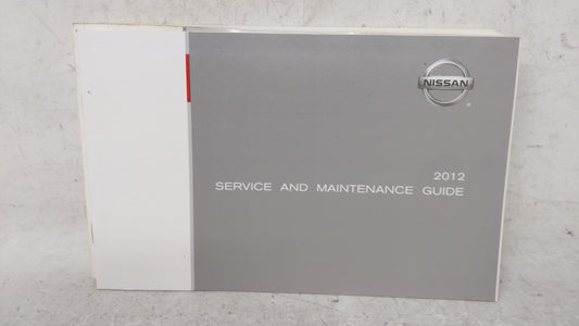 2012 Nissan Maxima Owners Manual Book Guide OEM Used Auto Parts