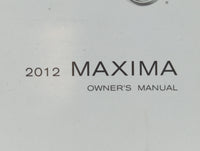 2012 Nissan Maxima Owners Manual Book Guide P/N:OM2E 0A35U0 OEM Used Auto Parts - Oemusedautoparts1.com