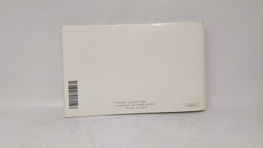 2012 Nissan Maxima Owners Manual Book Guide OEM Used Auto Parts