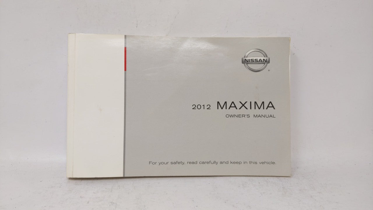 2012 Nissan Maxima Owners Manual Book Guide OEM Used Auto Parts - Oemusedautoparts1.com