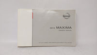 2012 Nissan Maxima Owners Manual Book Guide OEM Used Auto Parts - Oemusedautoparts1.com