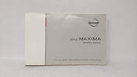 2012 Nissan Maxima Owners Manual Book Guide OEM Used Auto Parts - Oemusedautoparts1.com