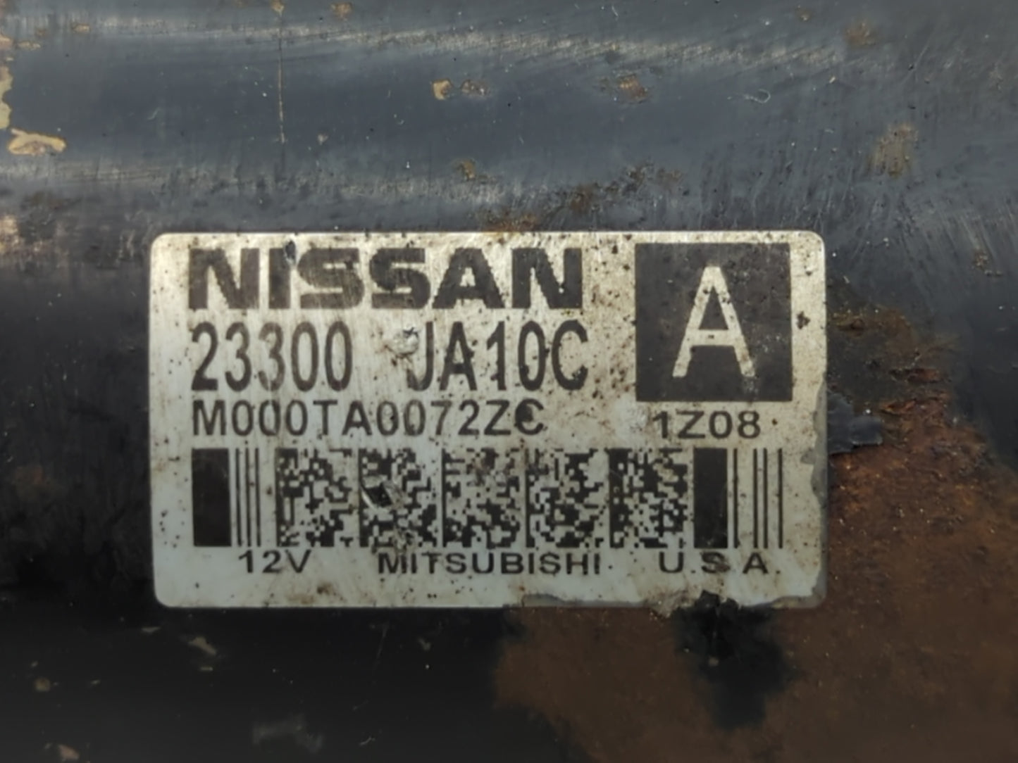 2012 Nissan Maxima Car Starter Motor Solenoid OEM P/N:M000TA0072ZC 23300 JA10C Fits OEM Used Auto Parts - Oemusedautoparts1.