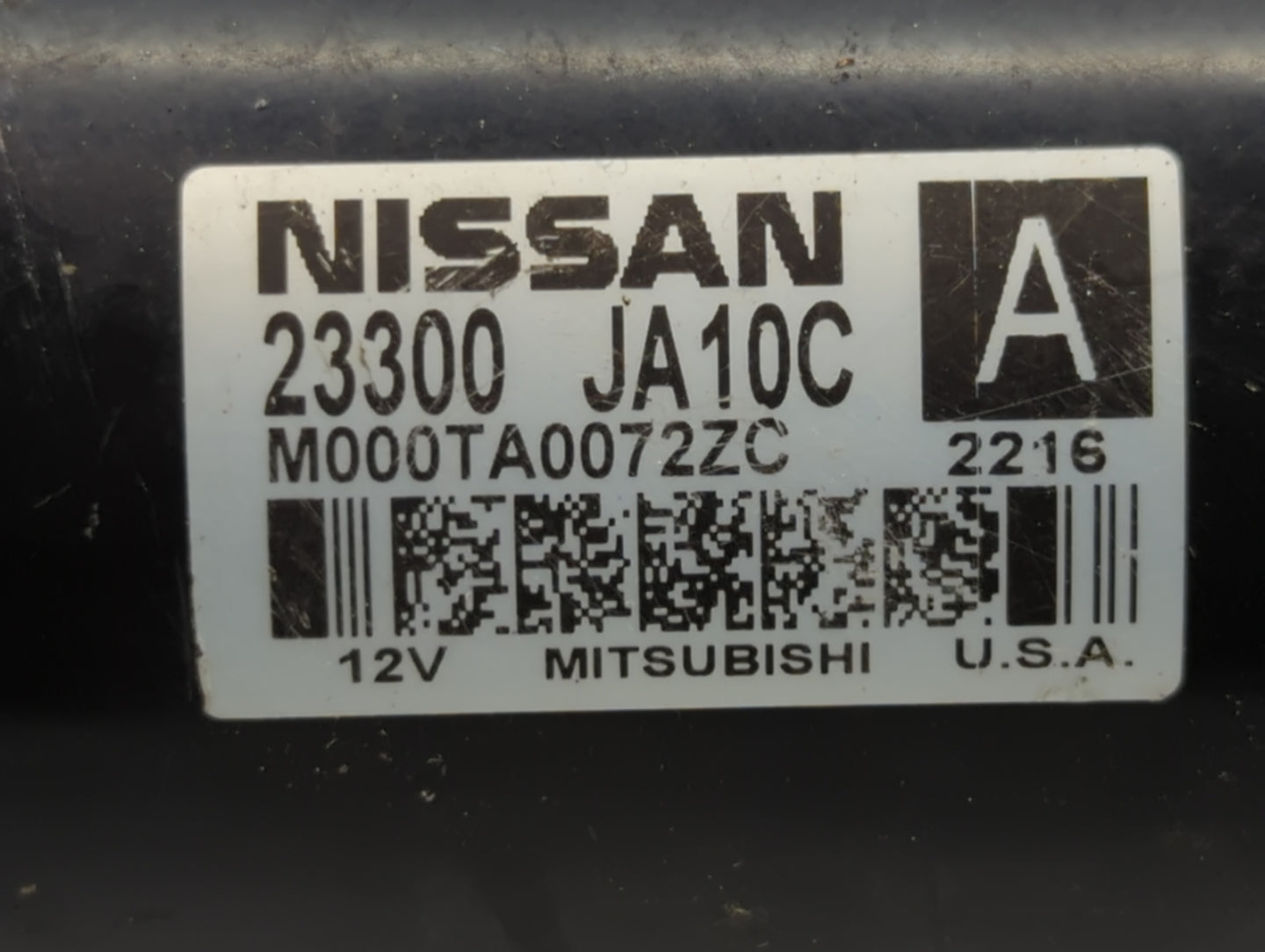 2009-2014 Nissan Maxima Car Starter Motor Solenoid OEM P/N:23300 JA10C Fits Fits 2007 2008 2009 2010 2011 2012 2013 2014 OEM