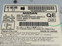 2011-2012 Nissan Murano Radio AM FM Cd Player Receiver Replacement P/N:25915 1JA1C Fits Fits 2010 2011 2012 OEM Used Auto Pa