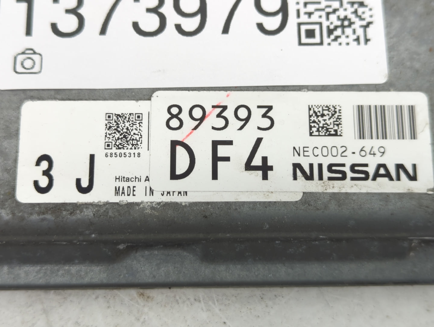 2012 Nissan Murano PCM Engine Control Computer ECU ECM PCU OEM P/N:NEC002-649 Fits OEM Used Auto Parts - Oemusedautoparts1.c