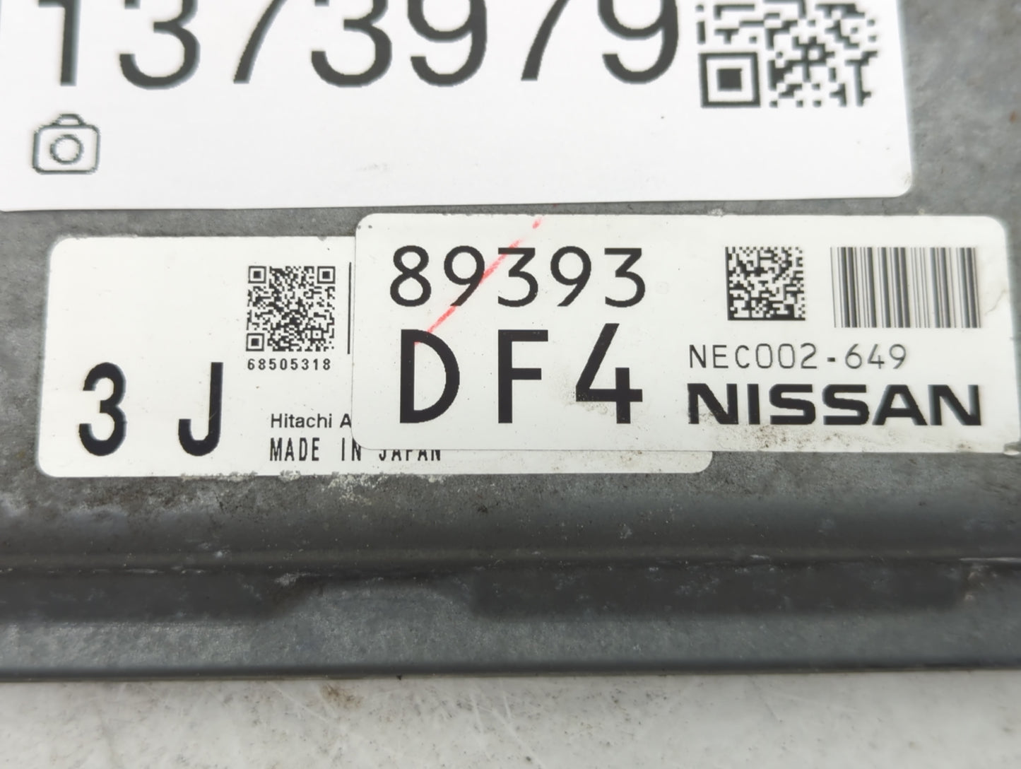 2012 Nissan Murano PCM Engine Control Computer ECU ECM PCU OEM P/N:NEC002-649 Fits OEM Used Auto Parts - Oemusedautoparts1.c