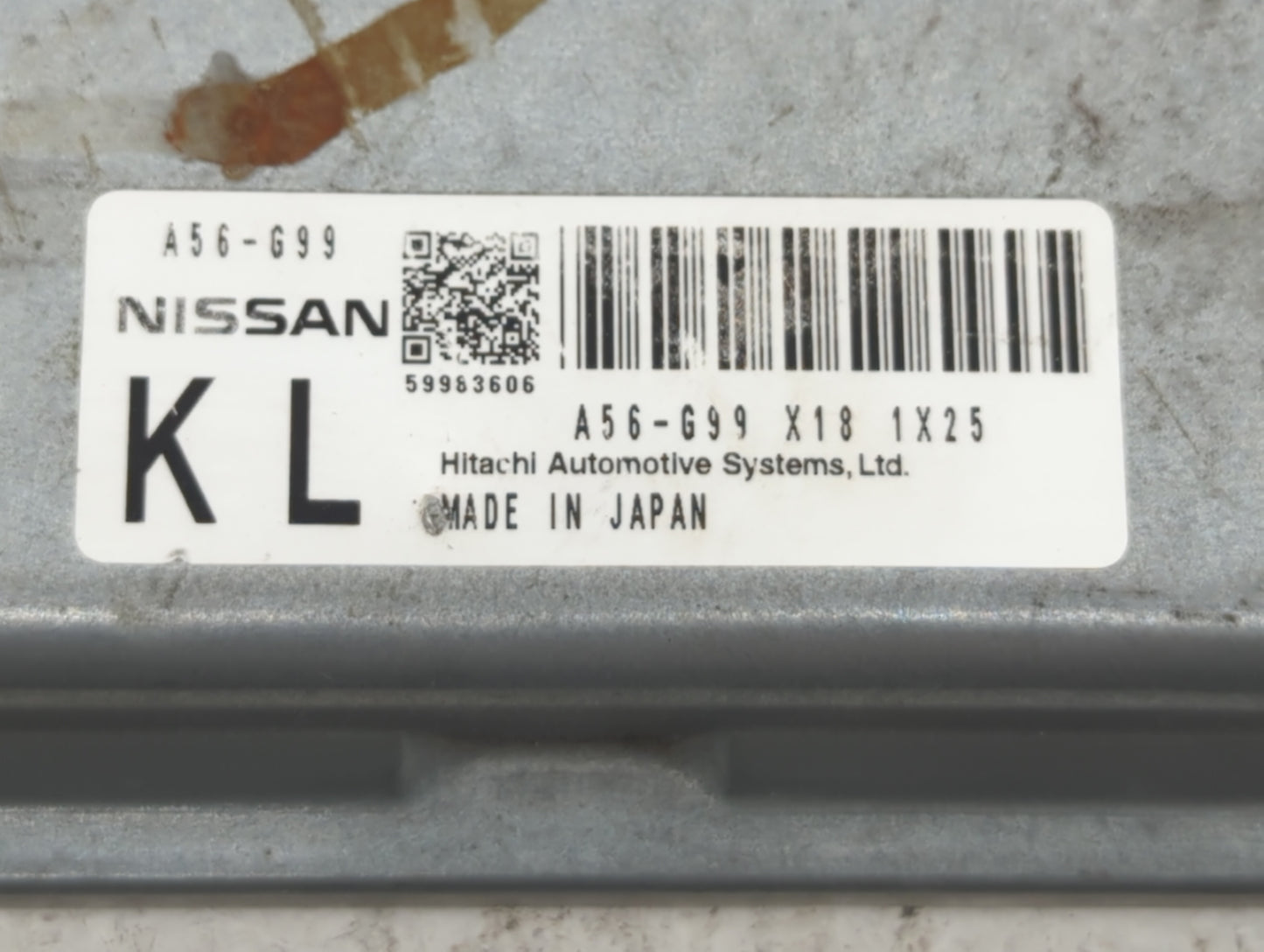 2012 Nissan Murano PCM Engine Control Computer ECU ECM PCU OEM P/N:A56-G99 A56-698 Fits OEM Used Auto Parts - Oemusedautopar