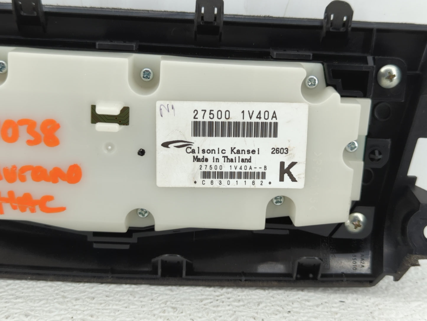 2010-2014 Nissan Murano Climate Control Module Temperature AC/Heater Replacement P/N:1GR0B 210141 1GR0A 210140 Fits OEM Used