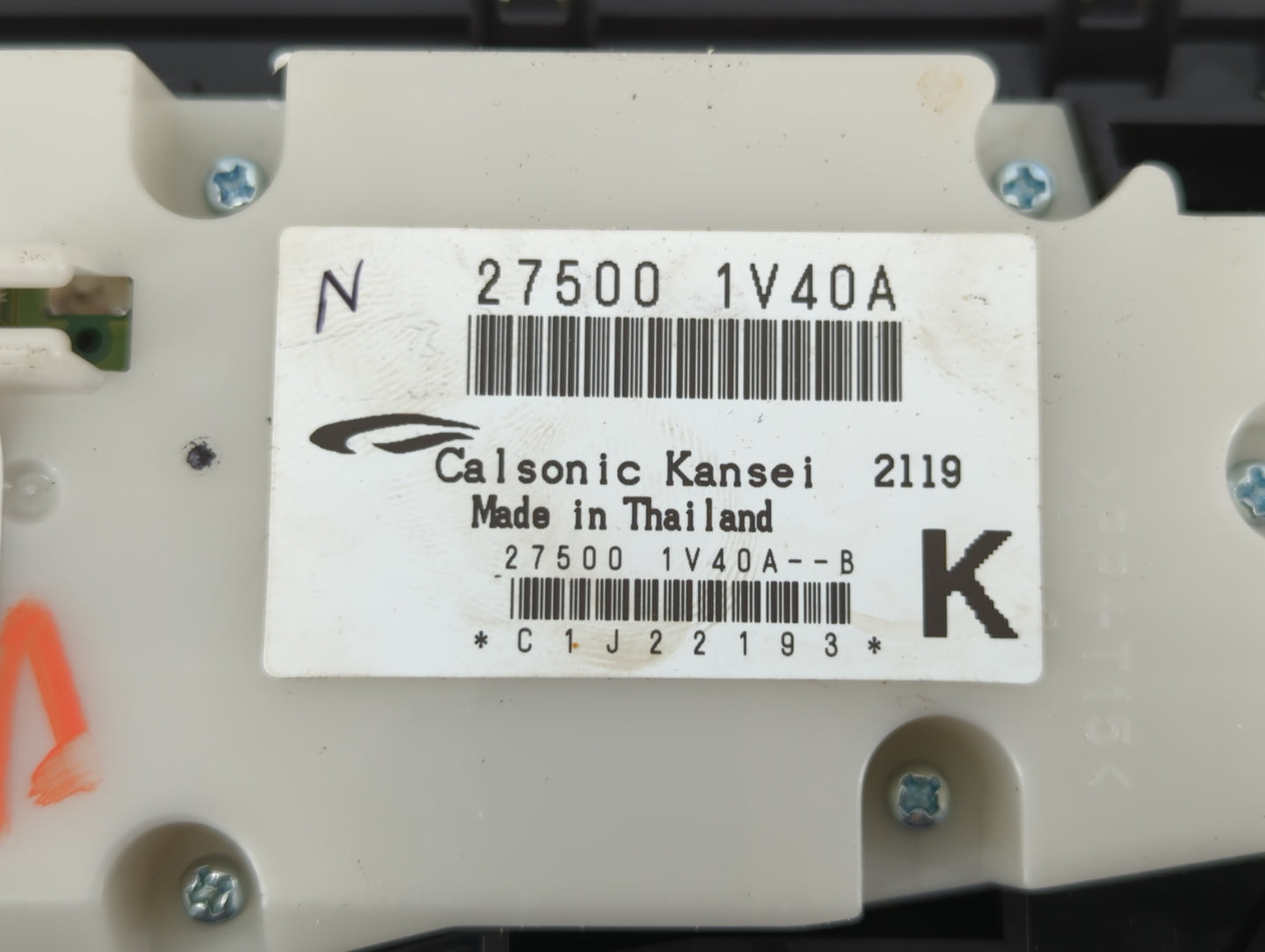 2010-2014 Nissan Murano Climate Control Module Temperature AC/Heater Replacement P/N:27500 1V40A Fits OEM Used Auto Parts - 