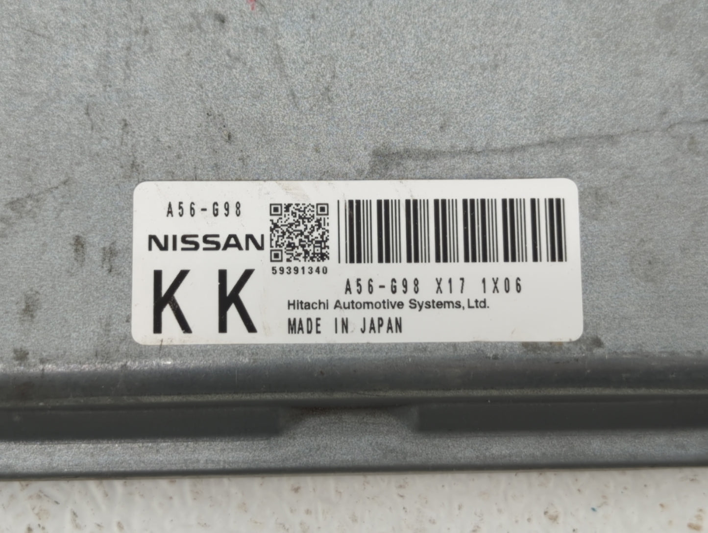 2012 Nissan Murano PCM Engine Control Computer ECU ECM PCU OEM P/N:A56-G99 A56-698 Fits OEM Used Auto Parts - Oemusedautopar